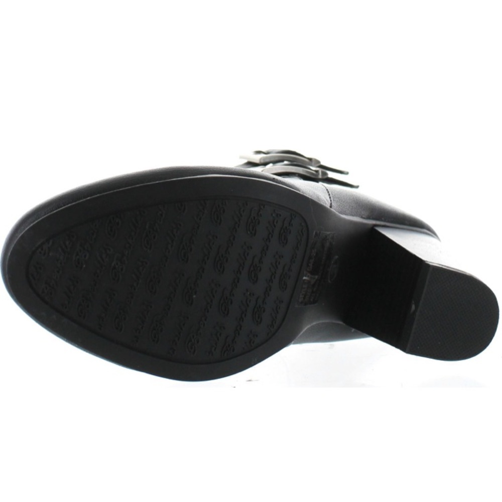 Breckelles G27 Block Bootie Black double buckle 9 - Picture 4 of 4